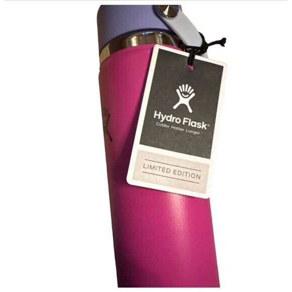 Hydro Flask Limited Edition 24 Oz Pink Stainless Steel Water Bottle W/ Straw Lid - Picture 4 of 7